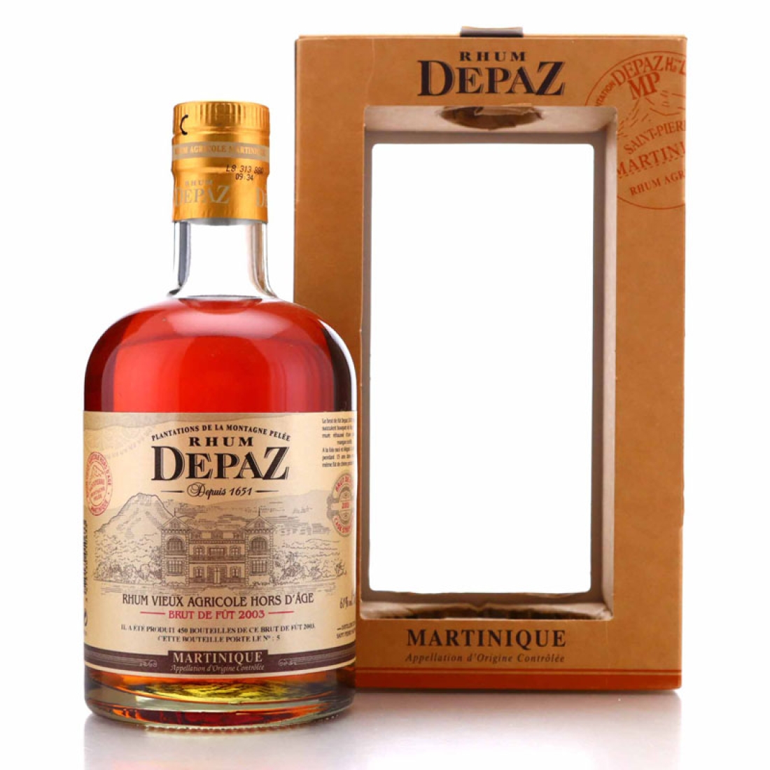 Depaz 2003 Brut de Fut Rhum Vieux