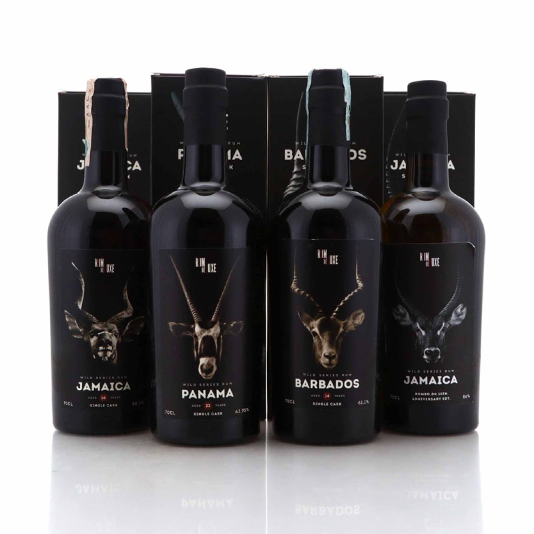 Rom de Luxe Wild Series 'Antlers' 4 x 70cl