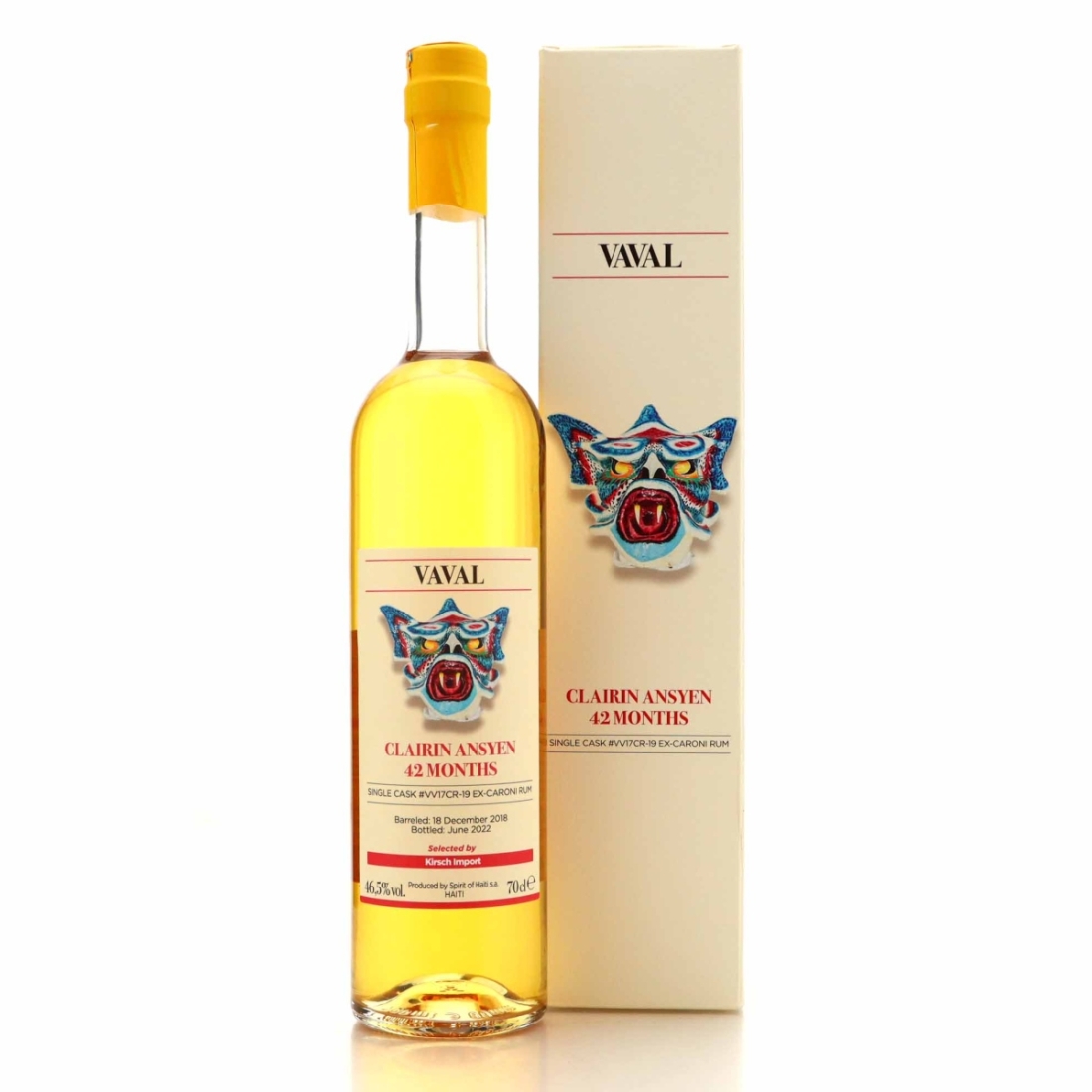 Vaval 2018 Single ex-Rum Cask 42 Month Old Clairin Ansyen / Kirsch