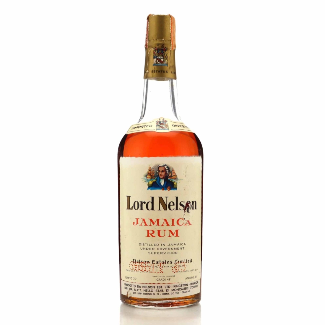 Lord Nelson Jamaica Rum circa 1960s