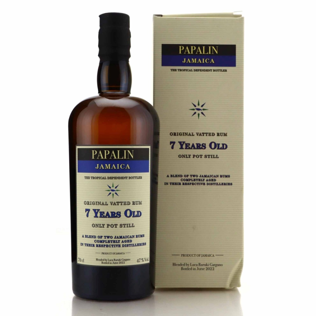 Papalin Jamaica 7 Year Old Velier Original Vatted Rum 2022 / 47%