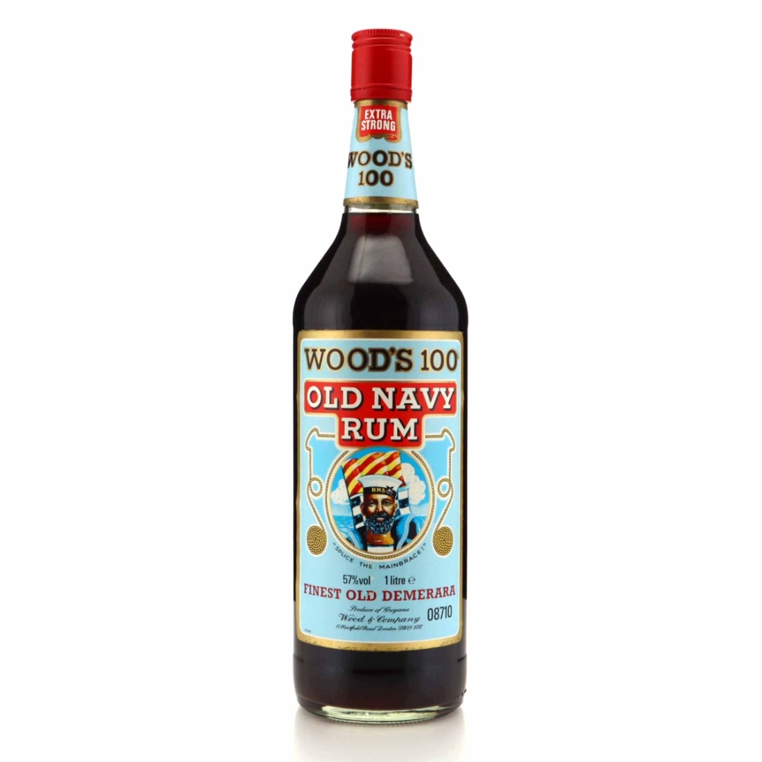 Wood's 100 Proof Old Navy Rum ​1 Litre 1980s