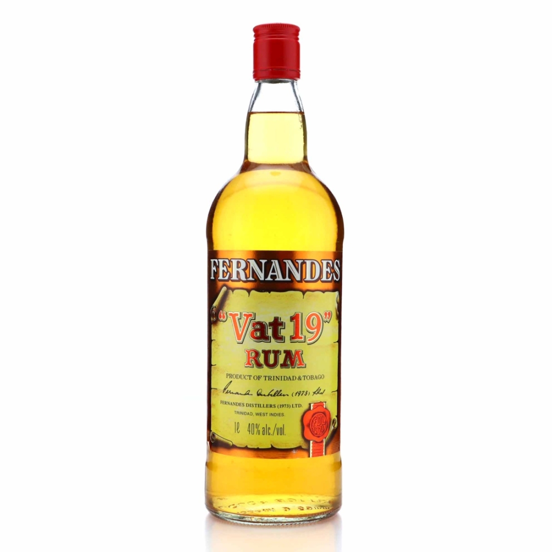 Fernandes Vat 19 Trinidad Rum 1 Litre 1990s