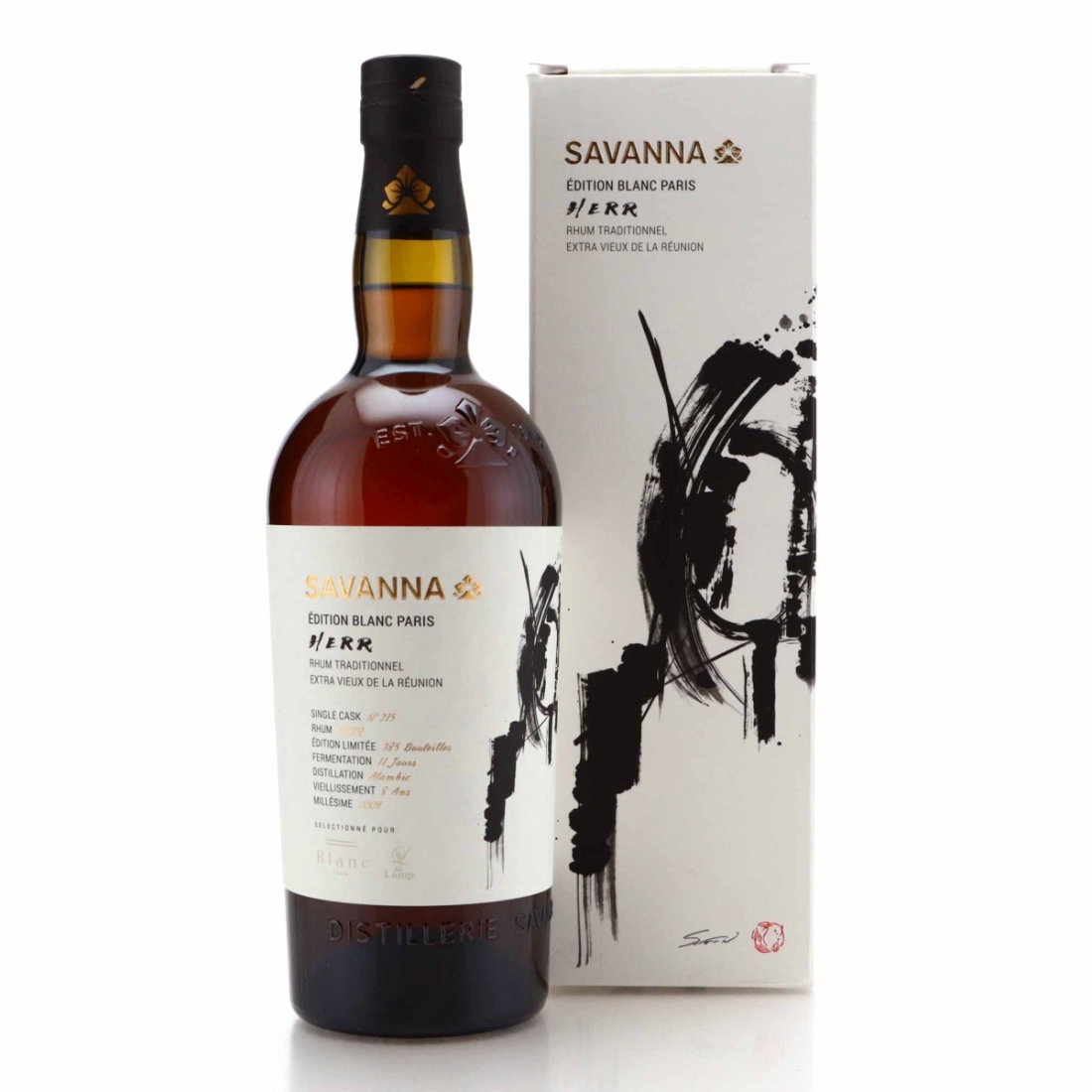Savanna HERR 2009 Single Cognac Cask 8 Year Old  #215 / Blanc Paris