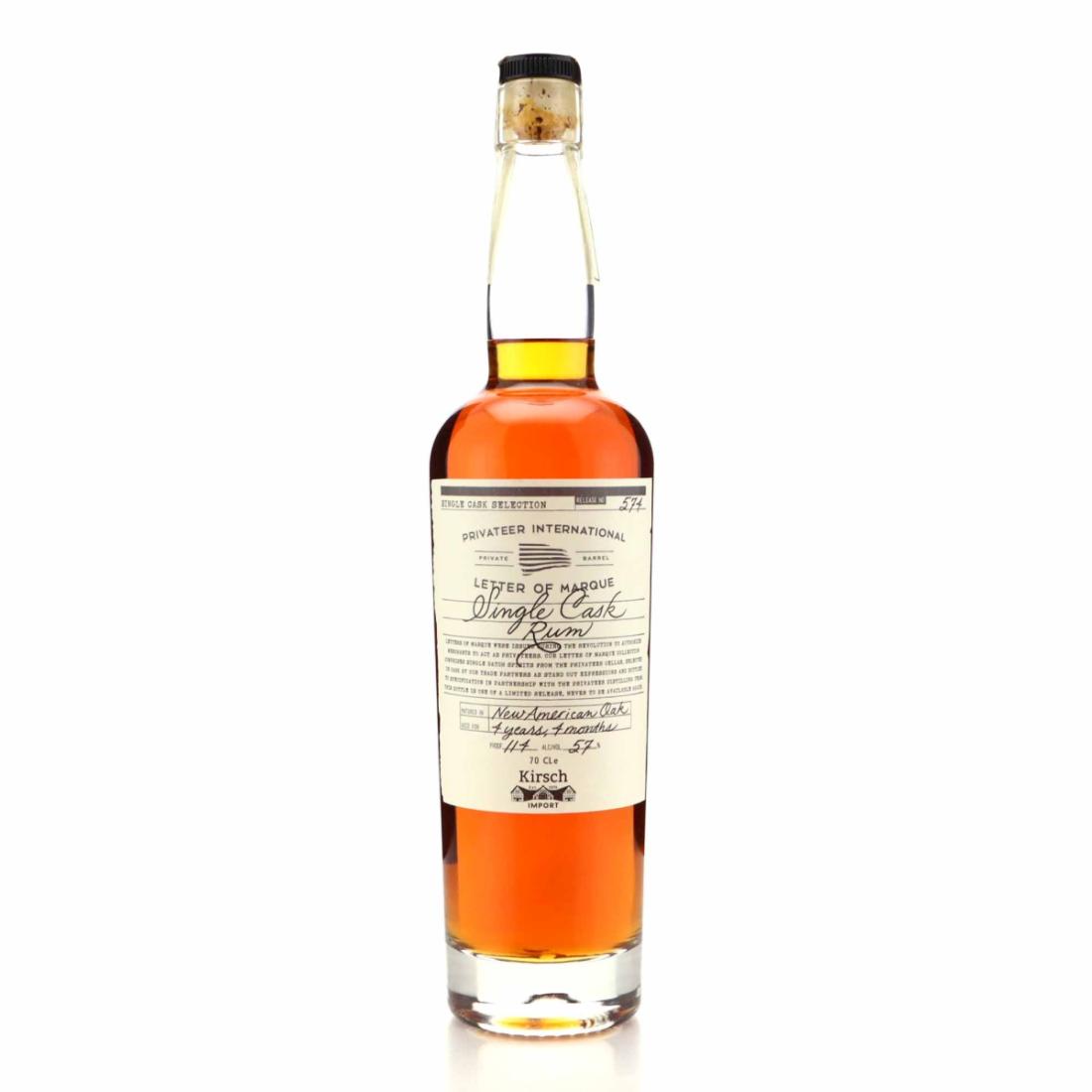 Privateer Letter of Marque Single Cask Rum 4 Year Old #574 / Kirsch