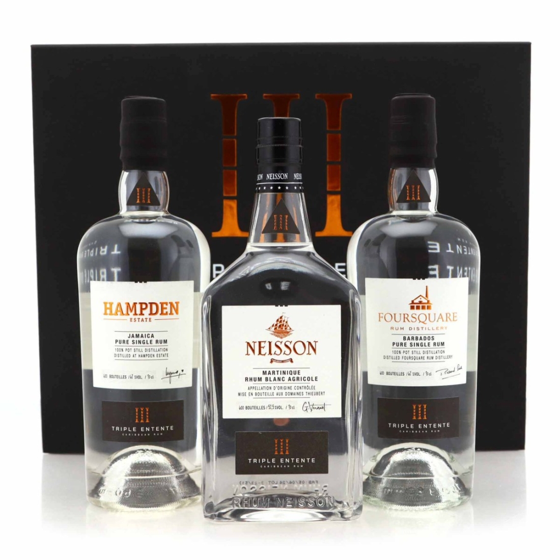 Triple Entente Caribbean Rum 3 x 70cl