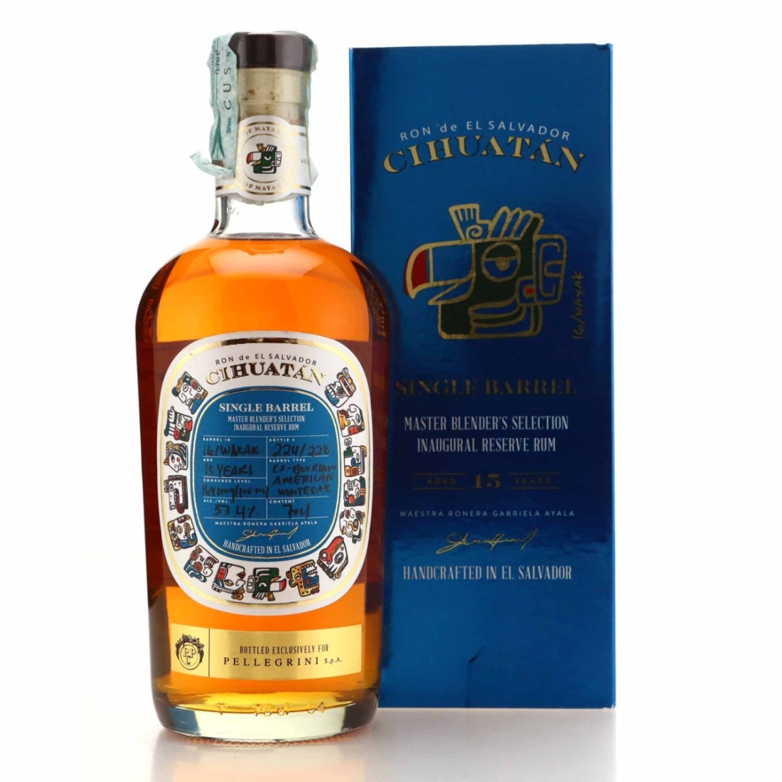 Cihuatan 15 Year Old Single Barrel 161WAX4K / Pellegrini