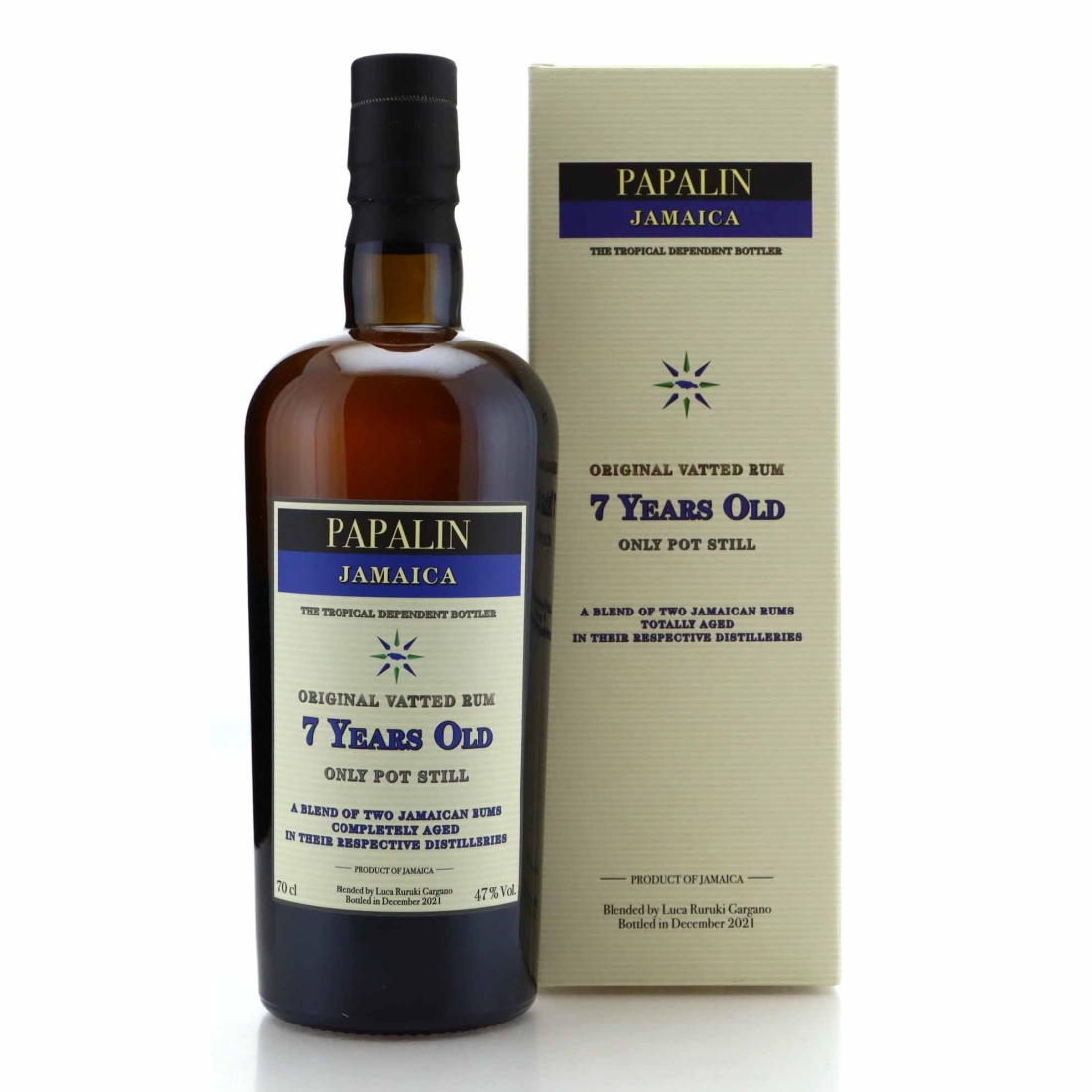 Papalin Jamaica 7 Year Old Velier Original Vatted Rum 2021 / 47%