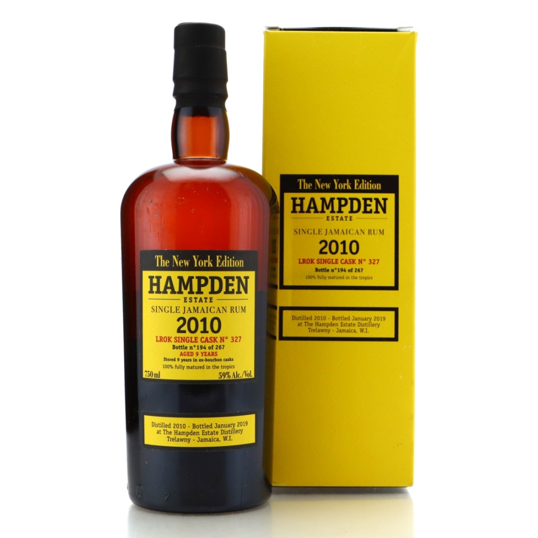Image for Hampden LROK 2010 Single Cask 9 Year Old #327 75cl - New York Edition