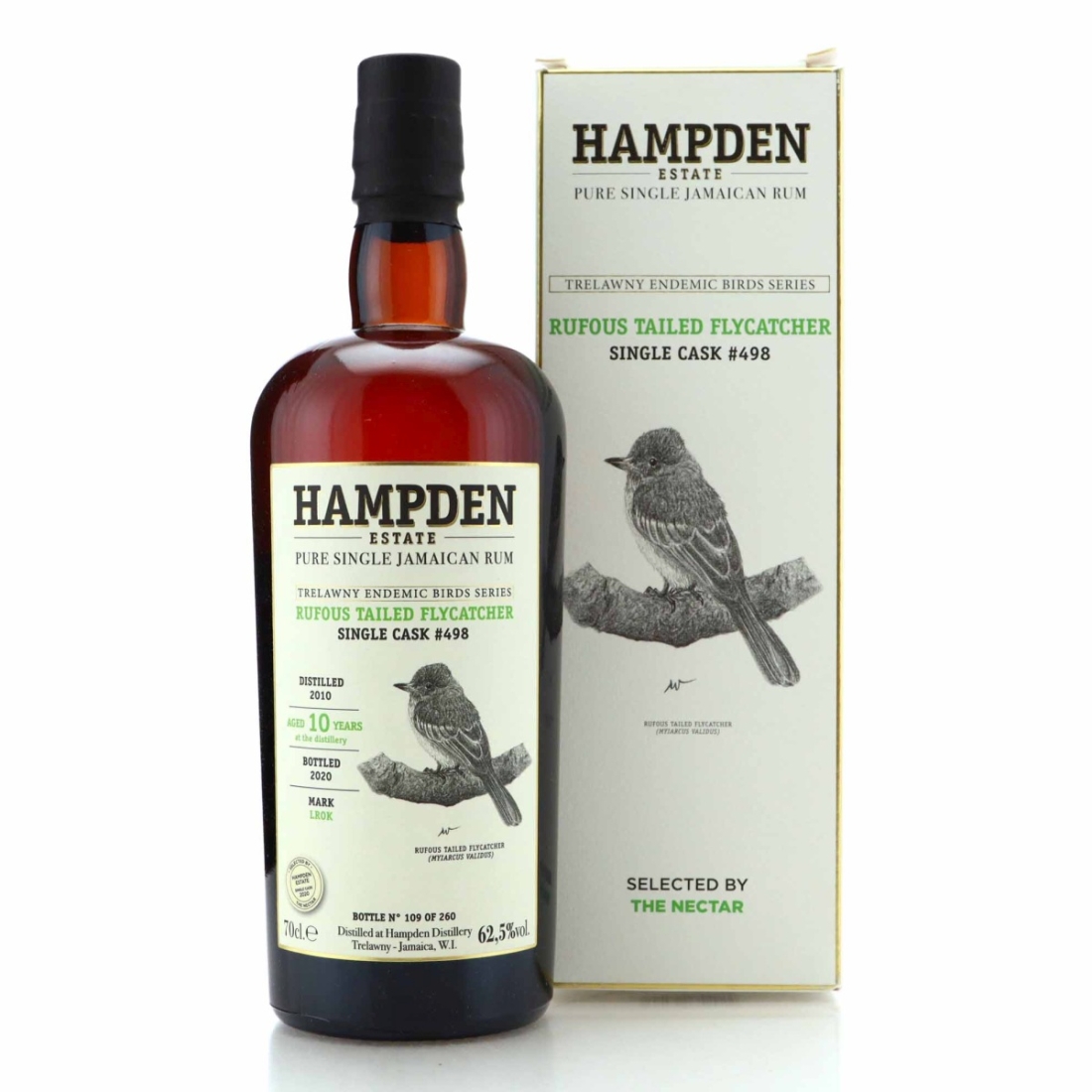 Image for Hampden LROK 2010 Single Cask 10 Year Old #498 - Trelawny Endemic Birds