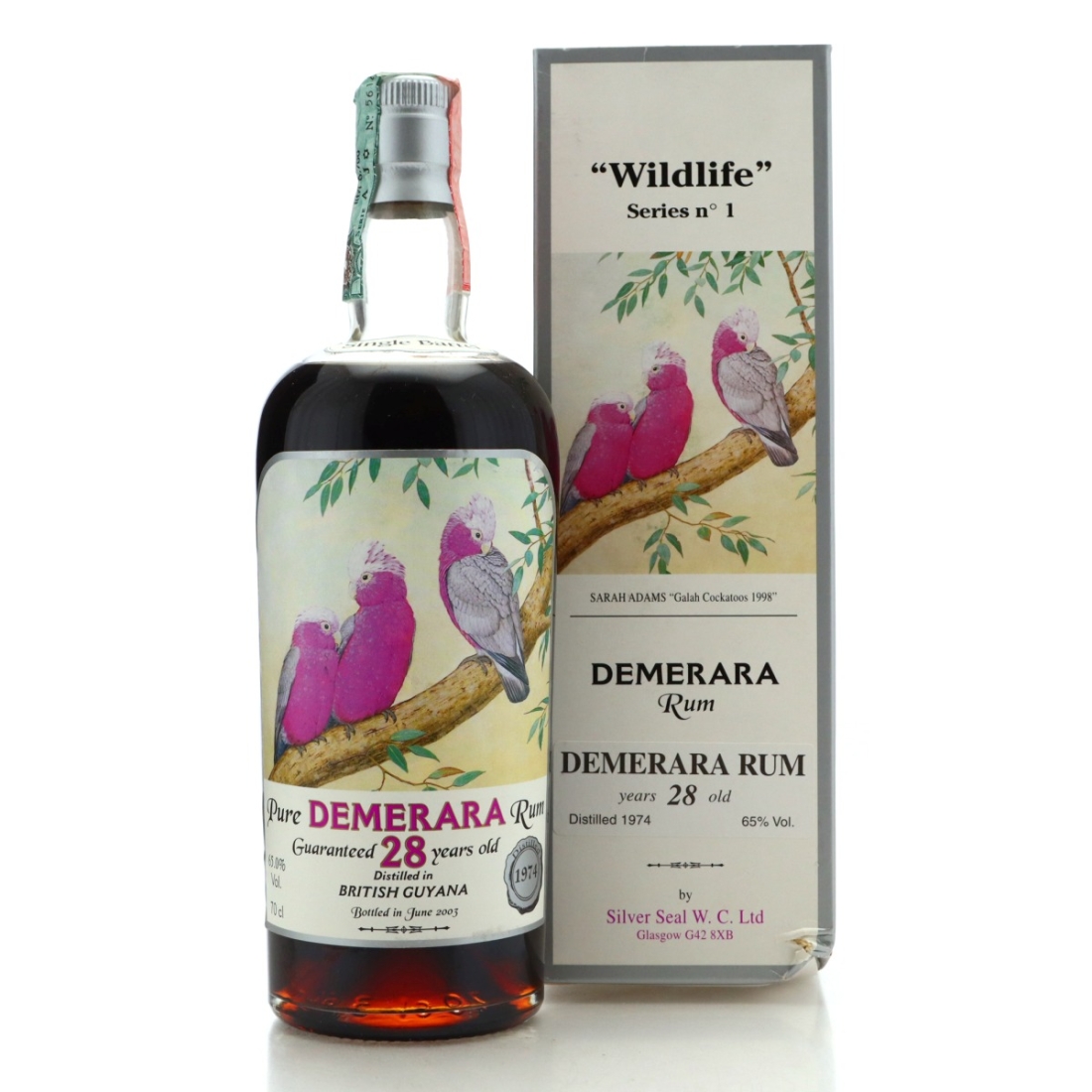 Image for Demerara Rum 1974 Silver Seal 28 Year Old / Wildlife No.1