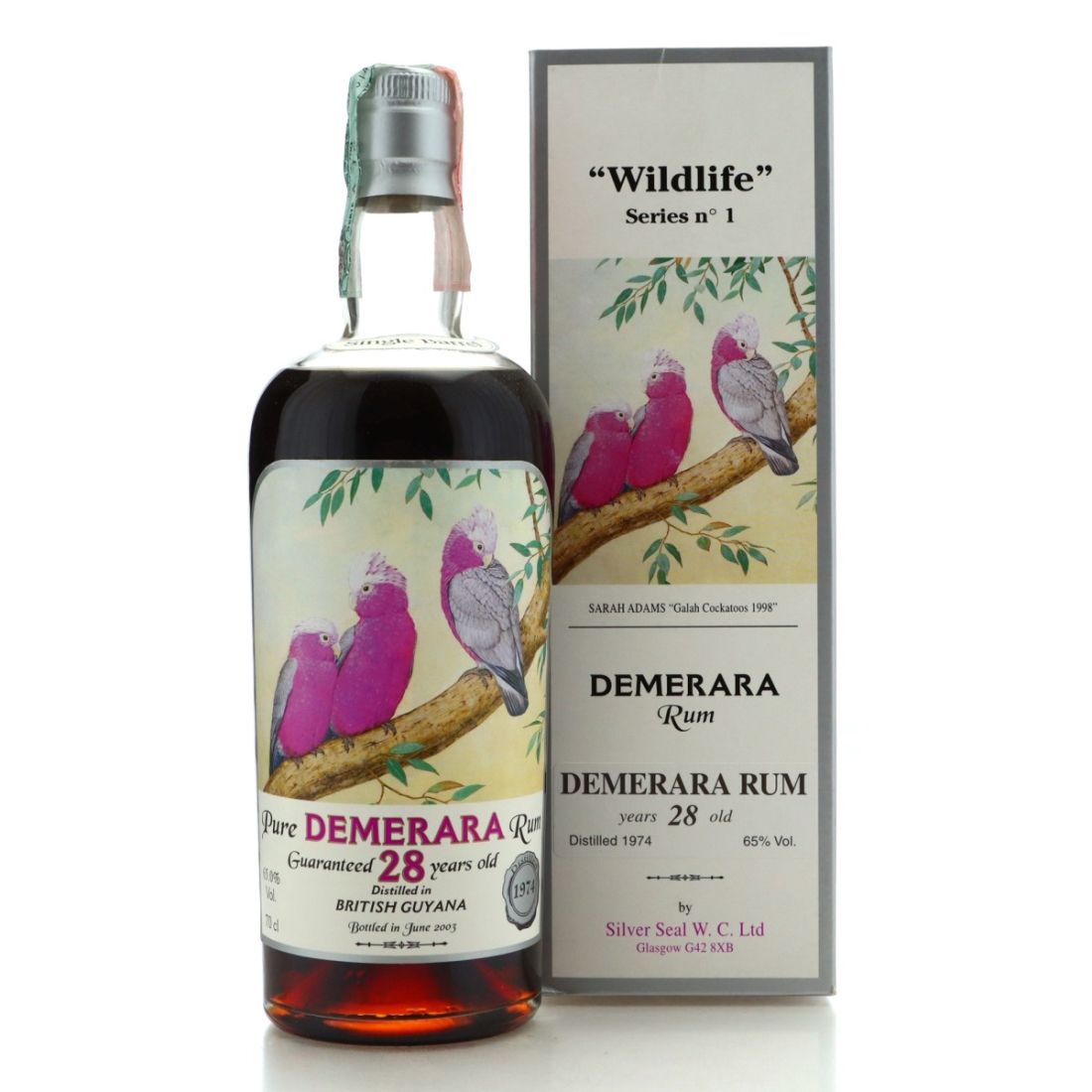 Image for Demerara Rum 1974 Silver Seal 28 Year Old / Wildlife No.1