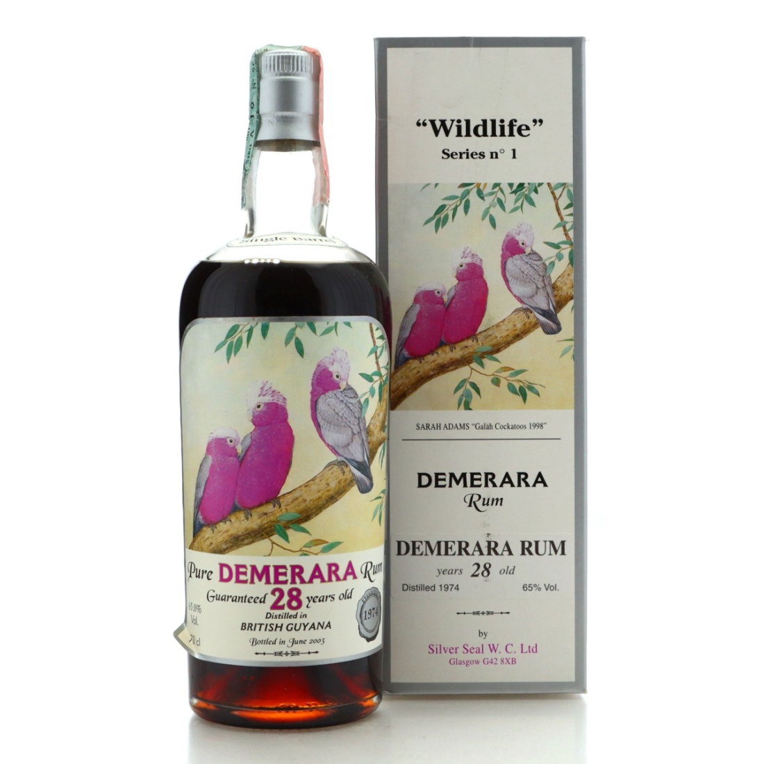 Image for Demerara Rum 1974 Silver Seal 28 Year Old / Wildlife No.1