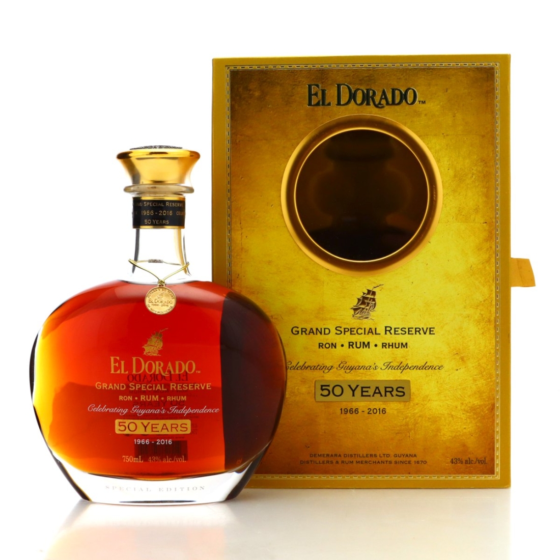 El Dorado Grand Special Reserve 75cl / 50 Year of Guyana's Independence