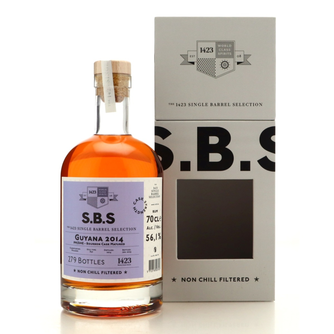 Guyana PM/DHE Pot Still Rum 2014 The 1423 SBS