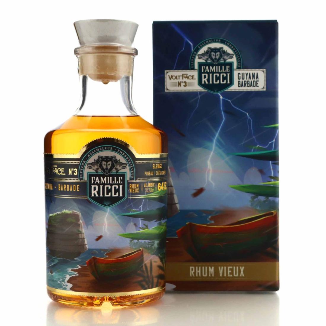 Guyana & Barbados Rum Famille Ricci Volt Face No. 3 50cl