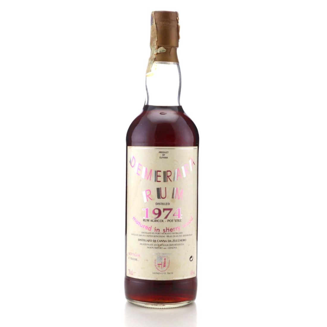 Port Mourant 1974 Moon Import Sherry Wood
