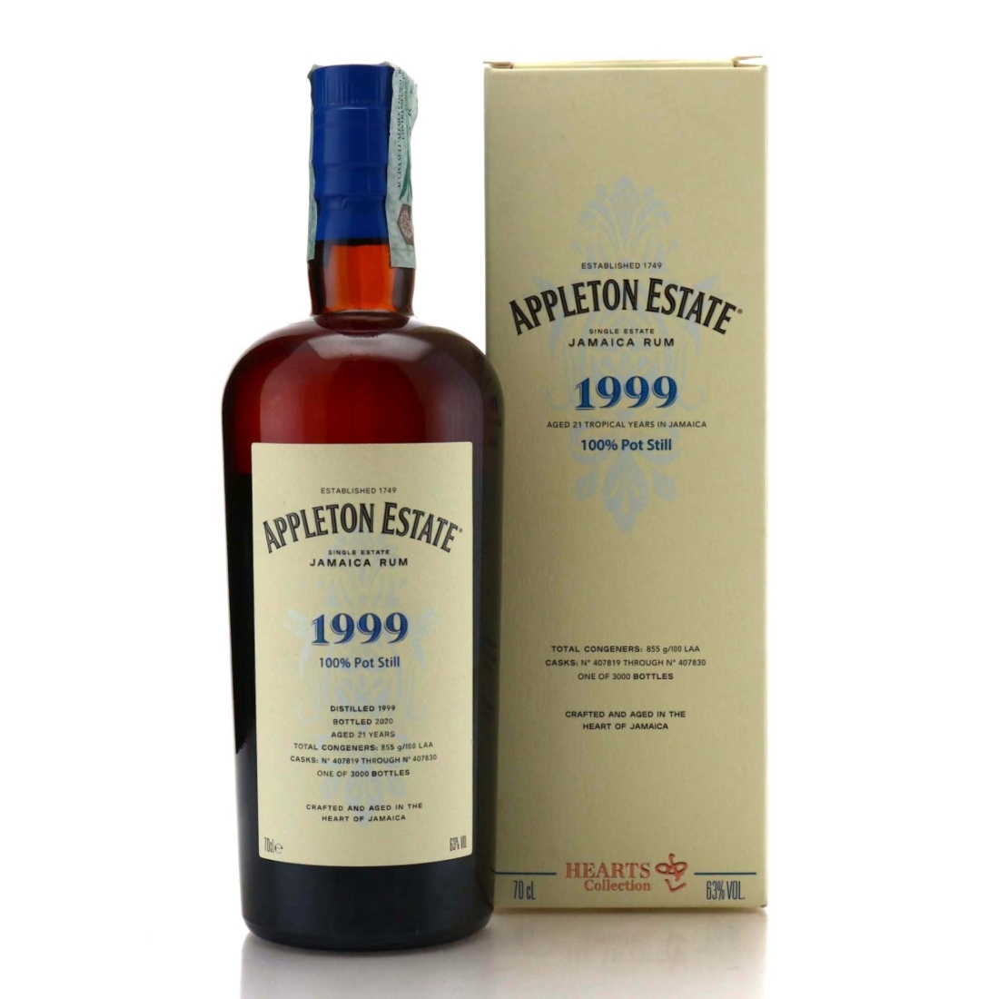 Image for Appleton Estate 1999 Hearts Collection 21 Year Old