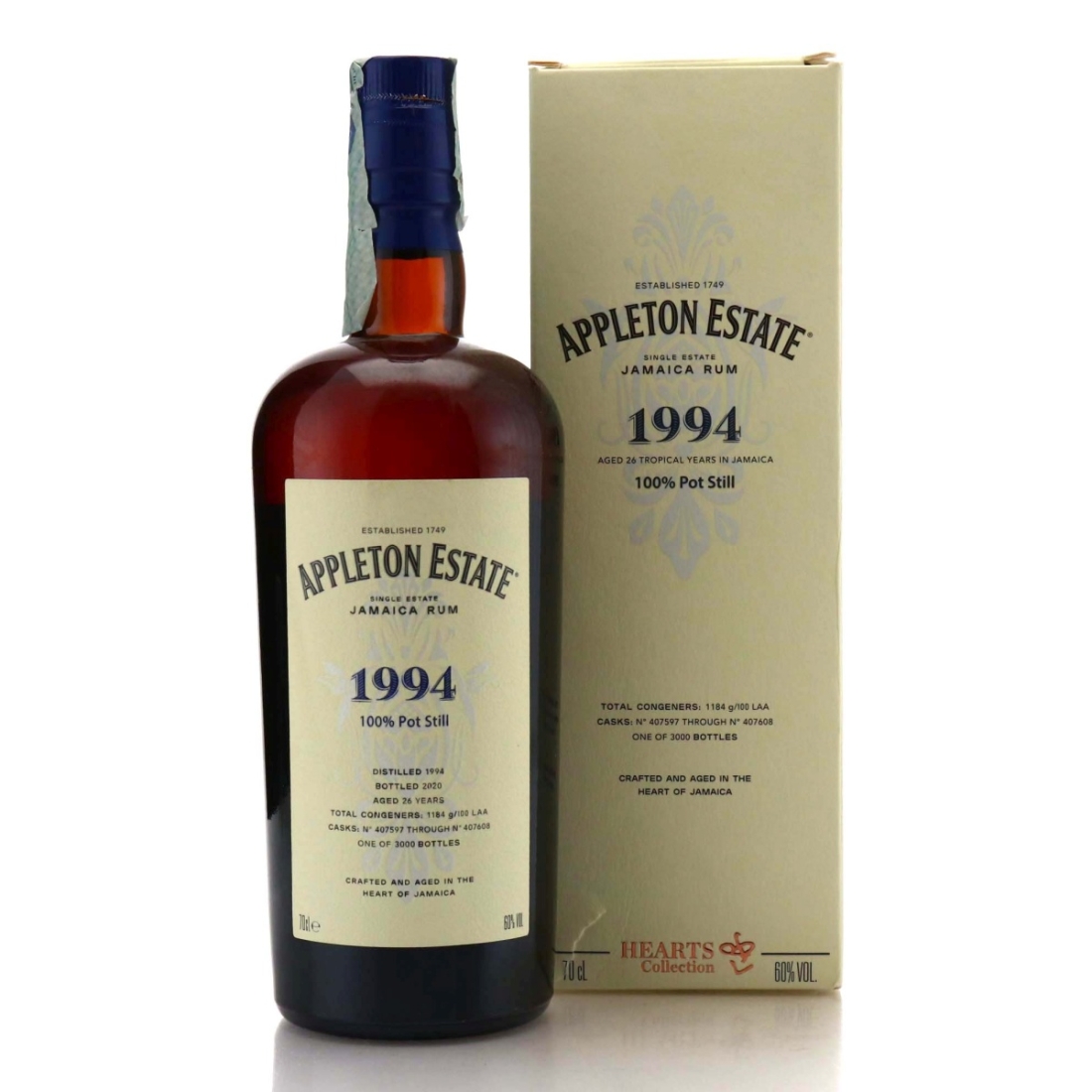 Image for Appleton Estate 1994 Hearts Collection 26 Year Old