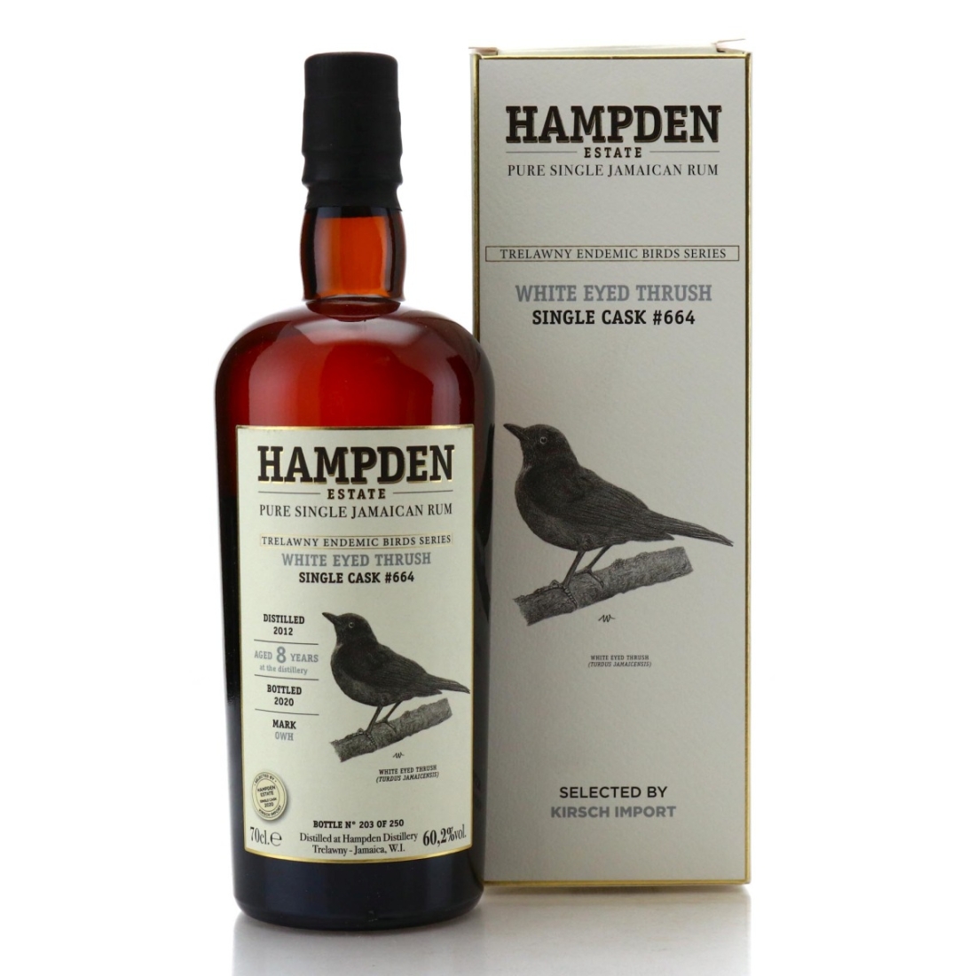 Image for Hampden OWH 2012 Single Cask 8 Year Old #664 - Trelawny Endemic Birds