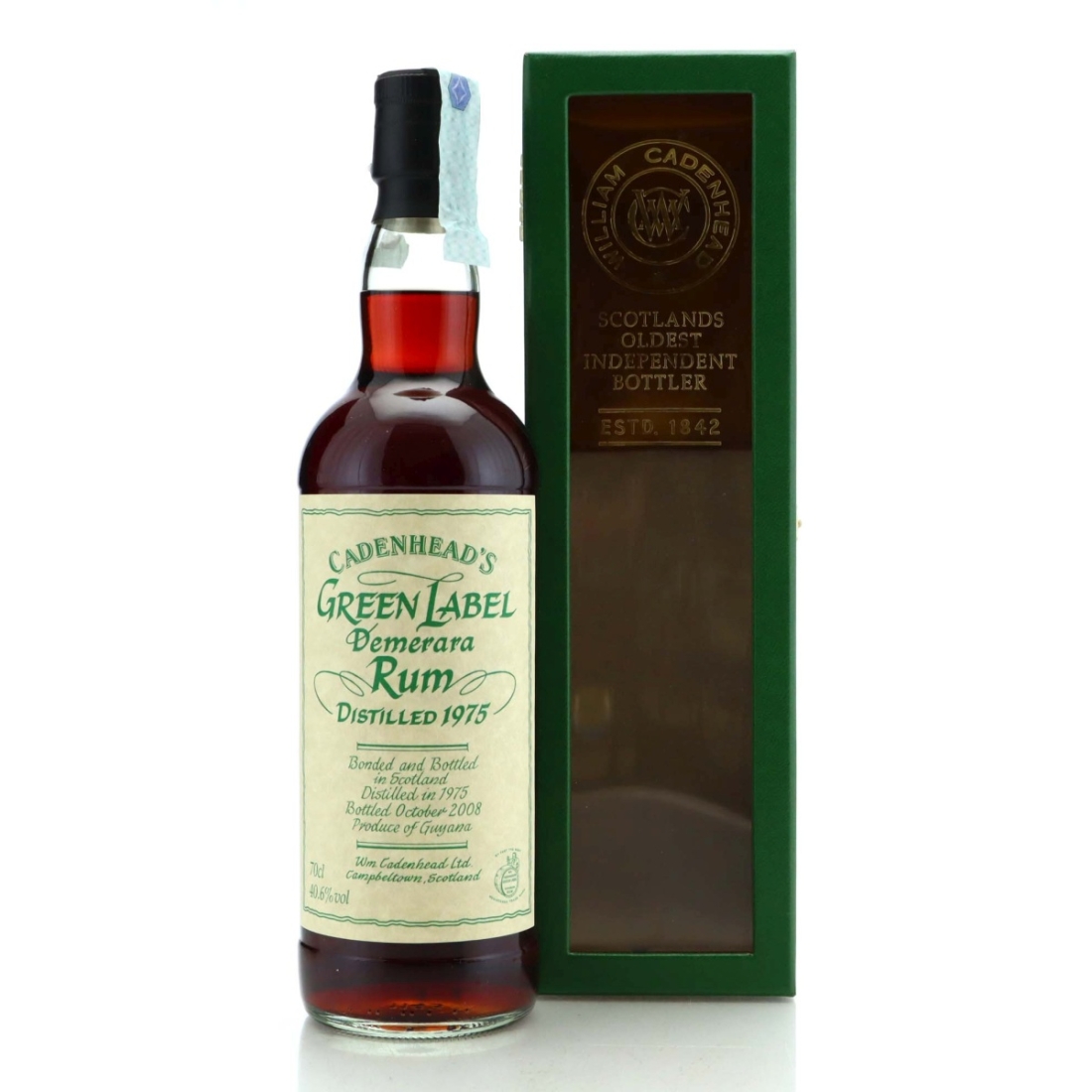 Image for Demerara Rum 1975 Cadenhead's Green Label 2008