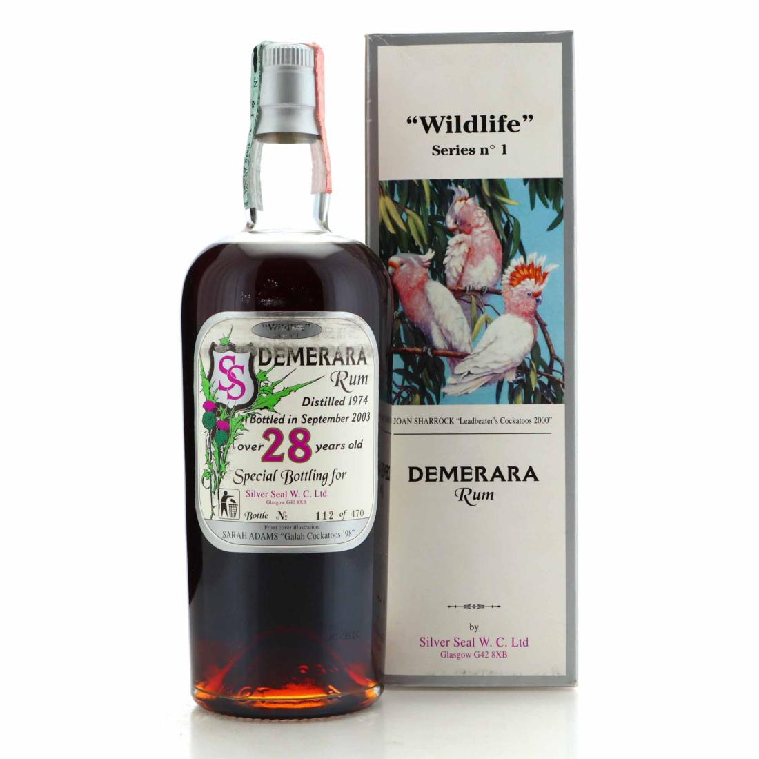 Image for Demerara Rum 1974 Silver Seal 28 Year Old / Wildlife No.1