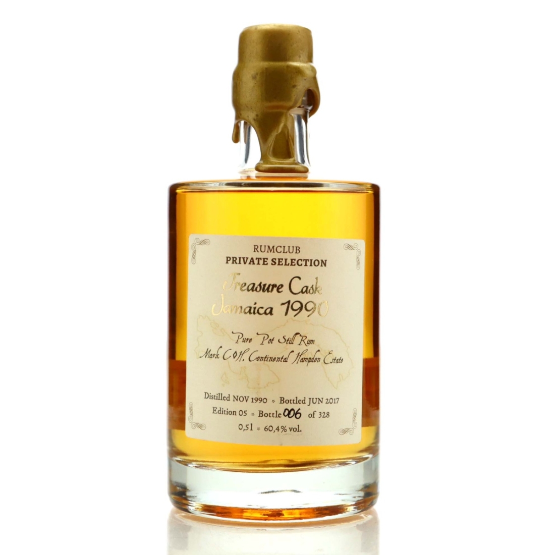 Image for Hampden C<>H 1990 Spirit of Rum 50cl - Treasure Cask Private Selection