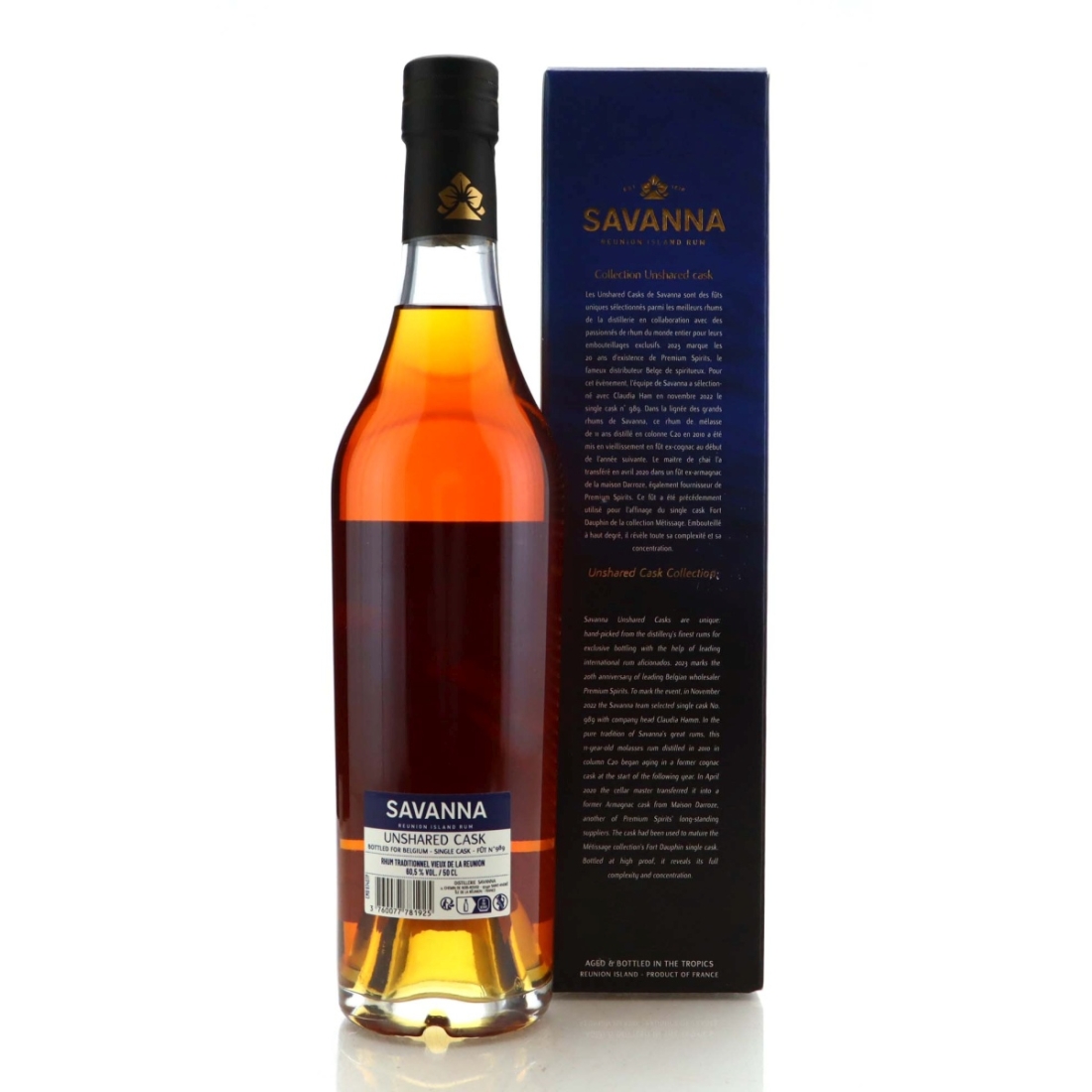 Image for Savanna Traditionnel 2010 Single Cask 11 Year Old #989 50cl - Premium Spirits 20th Anniversary