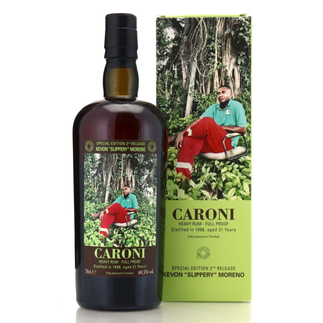 Image for Caroni 1998 Full Proof 21 Year Old Heavy - Kevon "Slippery" Moreno