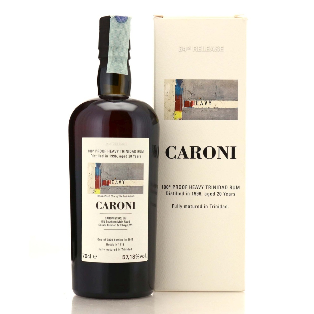 Image for Caroni 1996 100° Proof 20 Year Old Heavy