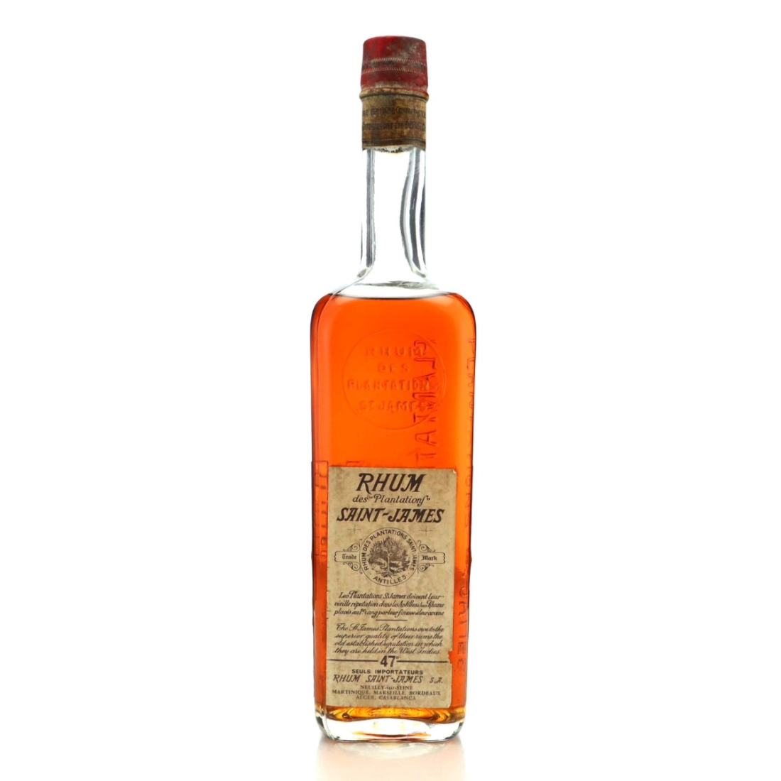 Saint James Rhum Vieux 1 Litre circa 1950s
