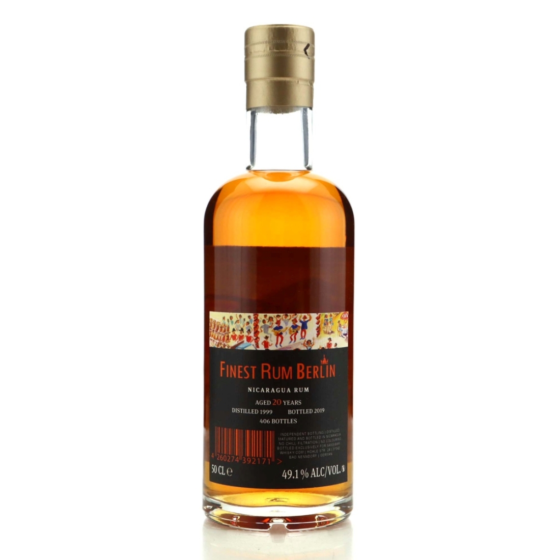 Image for Nicaragua Rum 1999 Sansibar 20 Year Old 50cl / Finest Rum Berlin