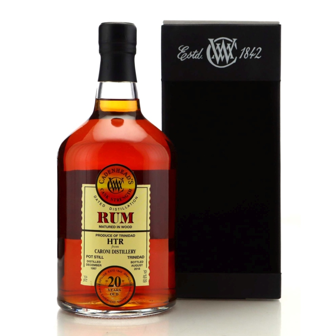 Image for Caroni HTR 1997 Cadenhead's Dated Distillation 20 Year Old