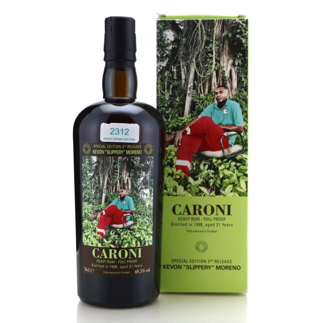 Image for Caroni 1998 Full Proof 21 Year Old Heavy - Kevon "Slippery" Moreno