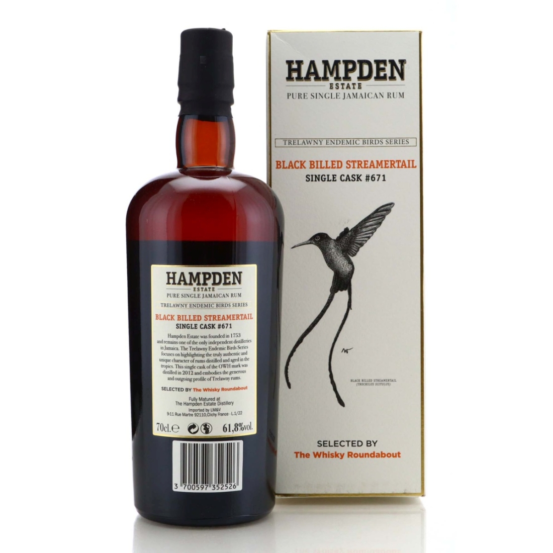 Image for Hampden OWH 2012 Single Cask 8 Year Old #671 - Trelawny Endemic Birds