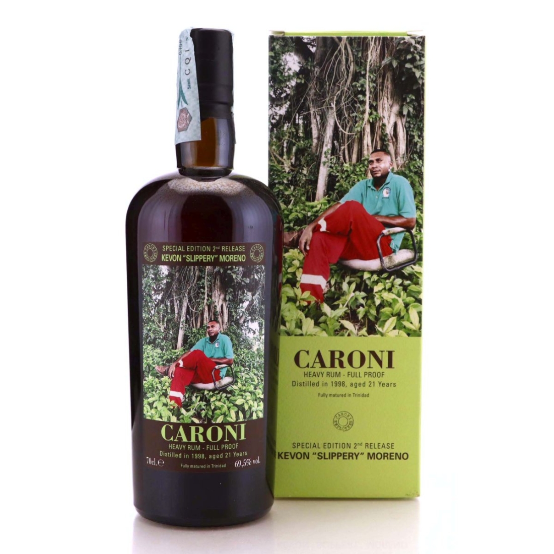 Image for Caroni 1998 Full Proof 21 Year Old Heavy - Kevon "Slippery" Moreno