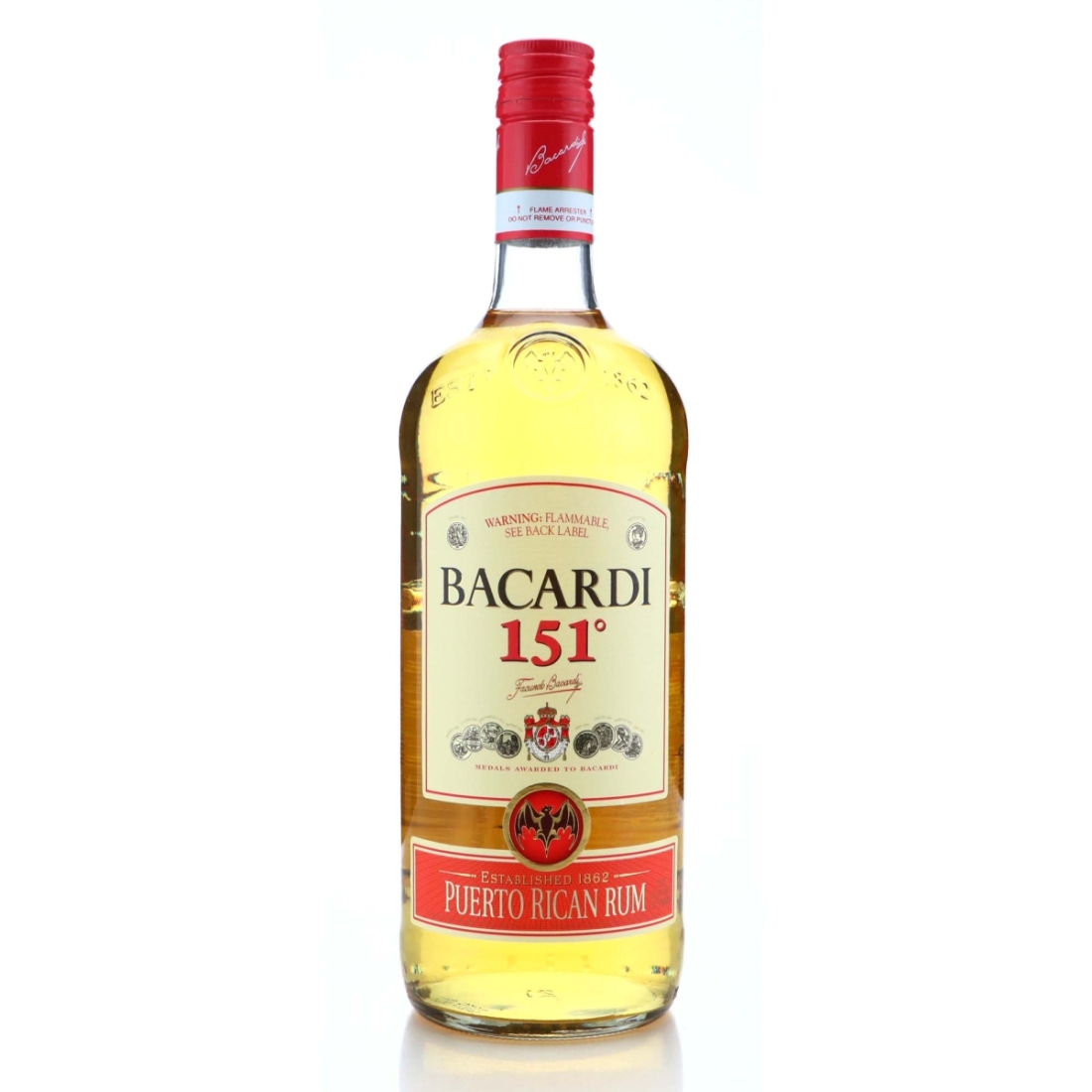 Image for Bacardi 151 Proof 1 Litre pre-2004 / US Import