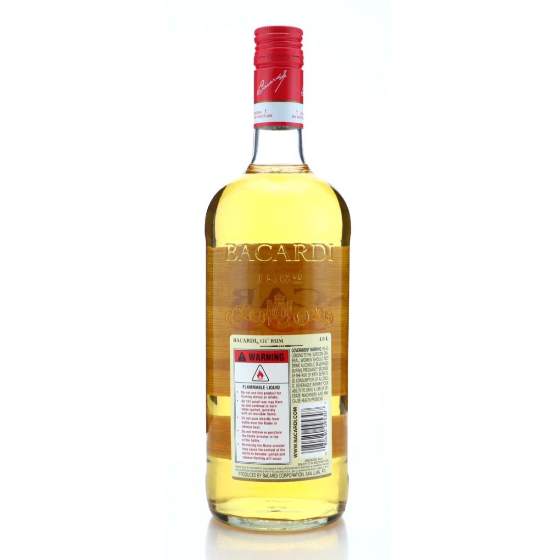 Image for Bacardi 151 Proof 1 Litre pre-2004 / US Import