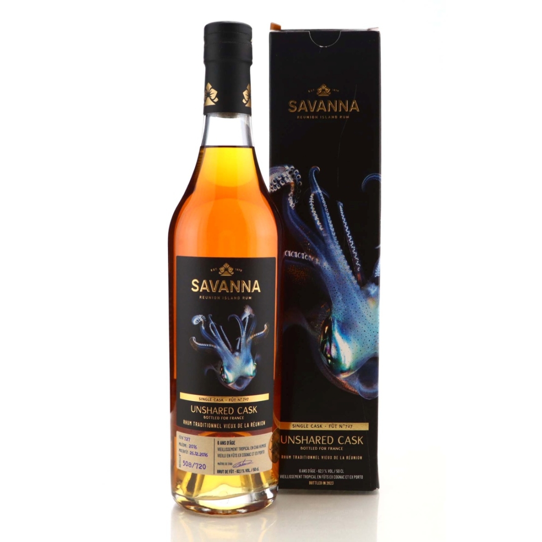 Image for Savanna Traditionnel 2016 Single Cask 6 Year Old #727 50cl - Compagnons du Rhum