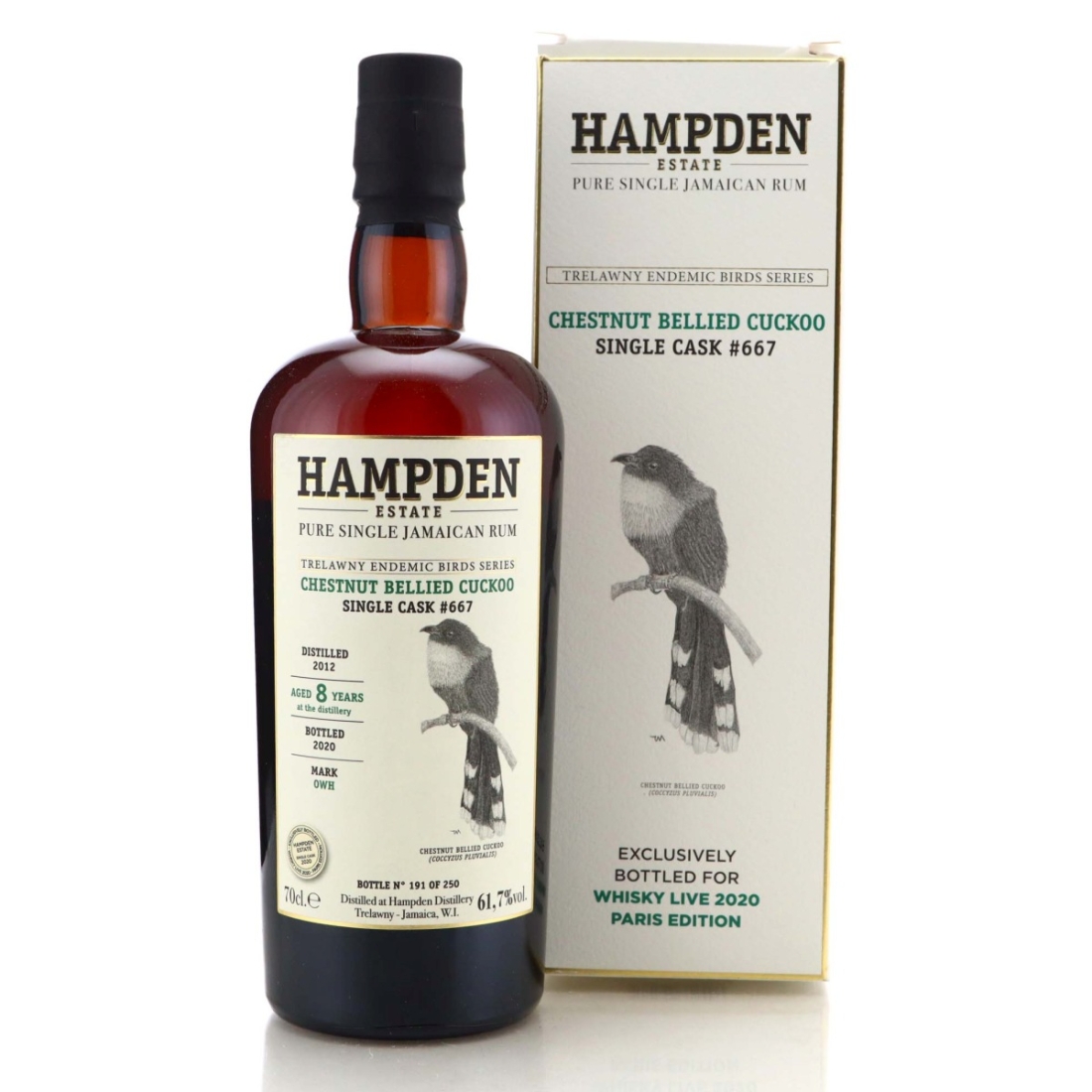 Image for Hampden OWH 2012 Single Cask 8 Year Old #667 - Trelawny Endemic Birds