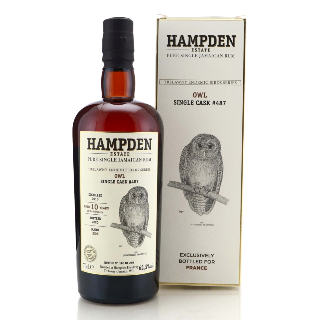 Image for Hampden LROK 2010 Single Cask 10 Year Old #487 - Trelawny Endemic Birds