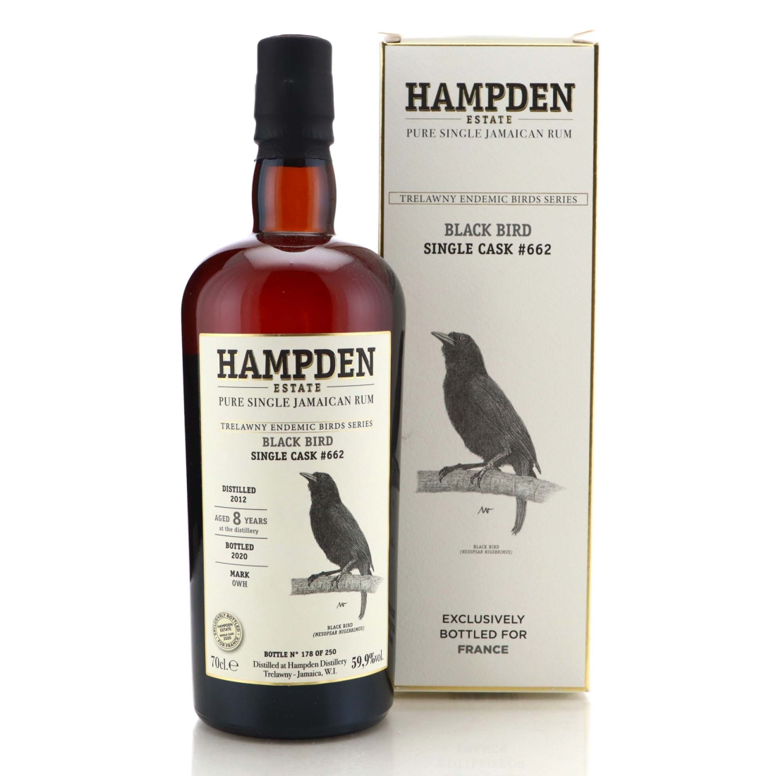 Image for Hampden OWH 2012 Single Cask 8 Year Old  #662 - Trelawny Endemic Birds