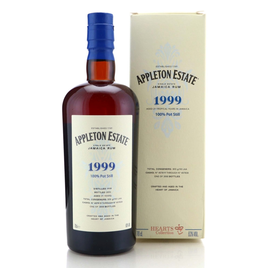 Image for Appleton Estate 1999 Hearts Collection 21 Year Old