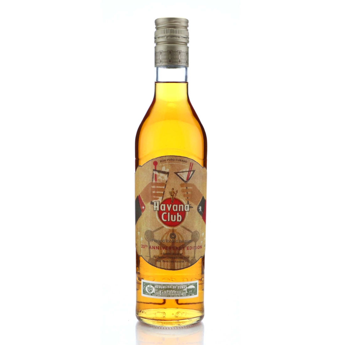 Havana Club Pernod Ricard Belgium 50cl / 20th Anniversary
