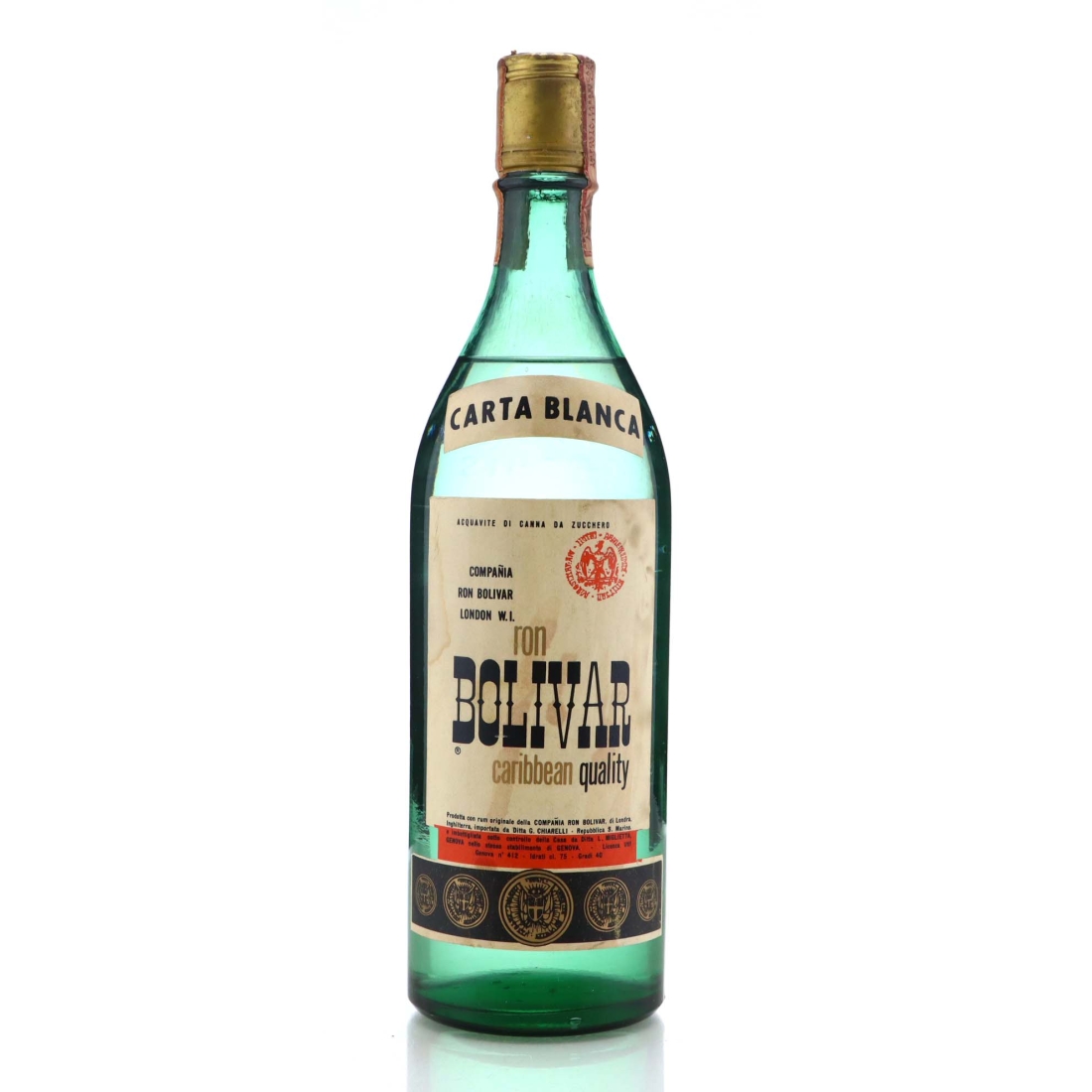 Image for Bolivar Ron Carta Blanca 1970s