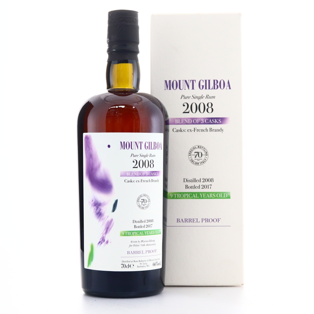 Image for Mount Gilboa 2008 Velier 9 Year Old / 70th Anniversary