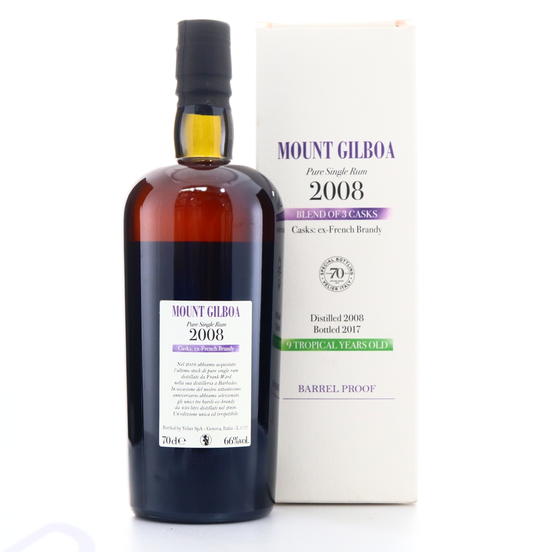 Image for Mount Gilboa 2008 Velier 9 Year Old / 70th Anniversary