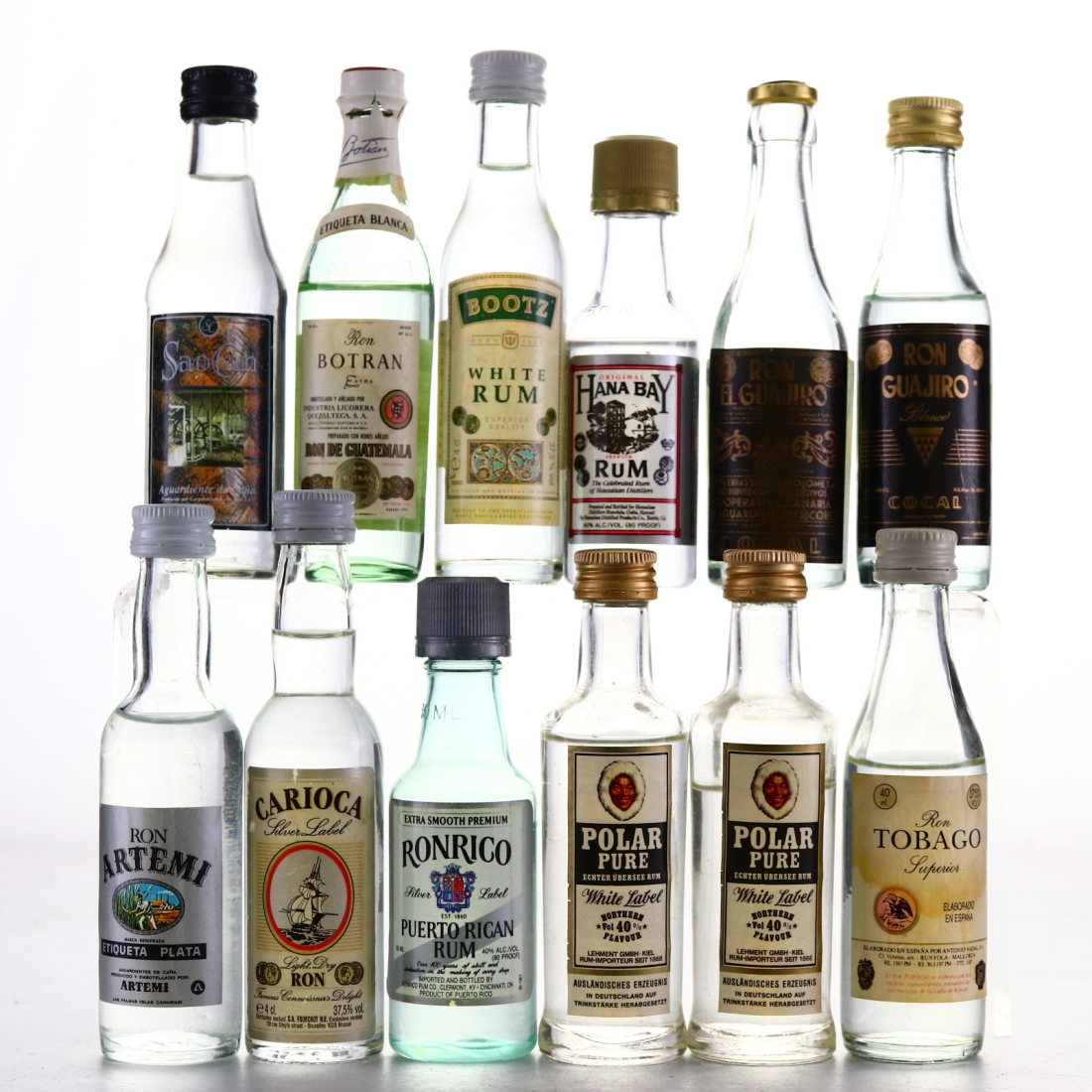 White Rum Miniatures x 12