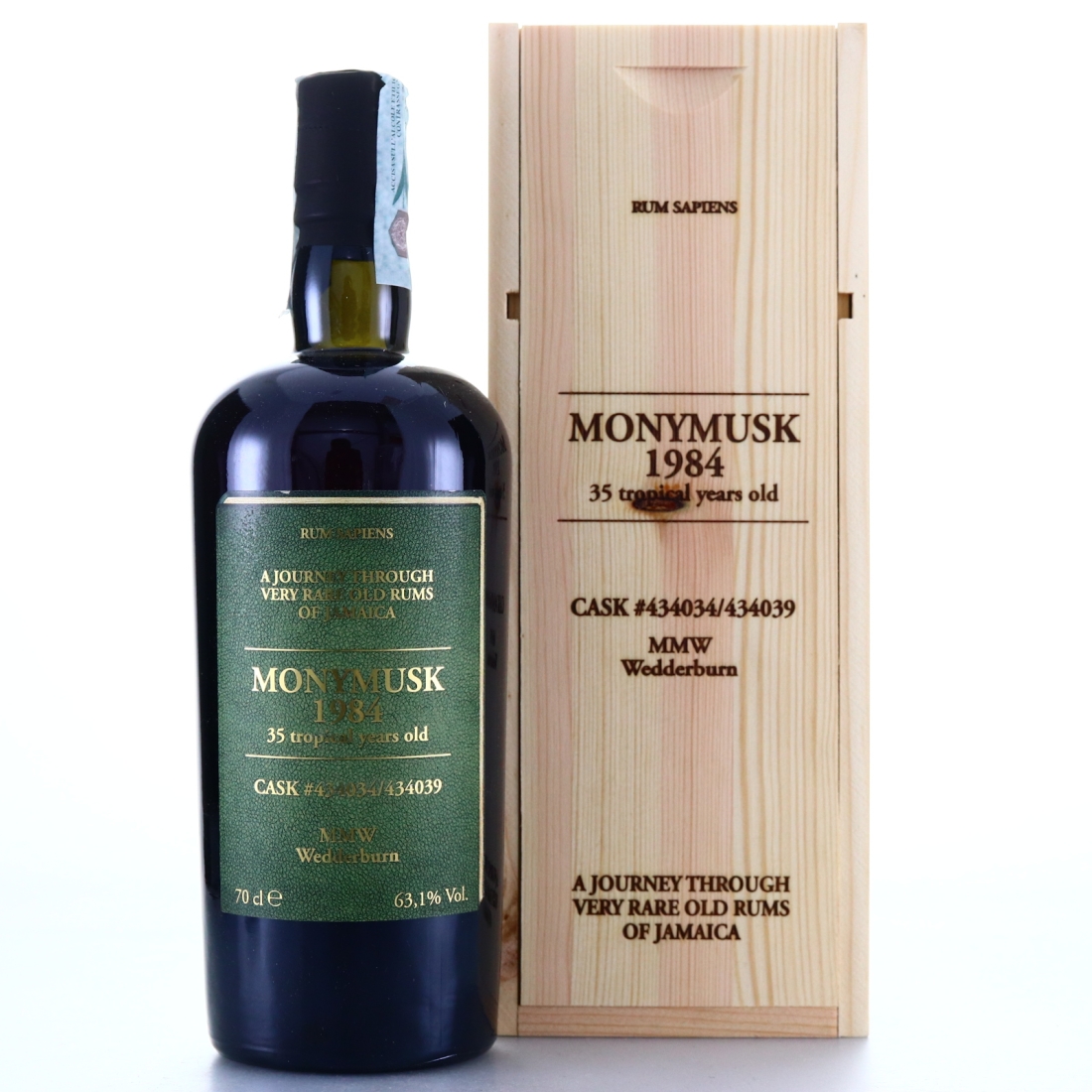 Image for Monymusk MMW 1984 Rum Sapiens 35 Year Old
