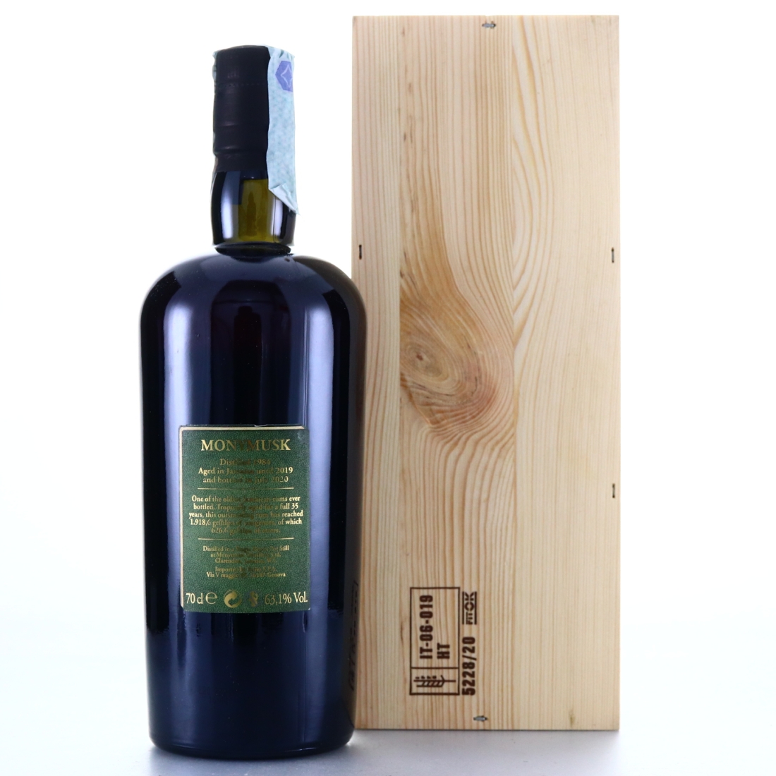 Image for Monymusk MMW 1984 Rum Sapiens 35 Year Old